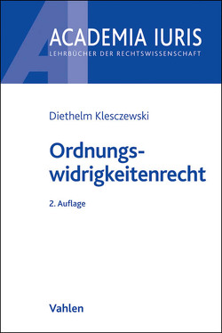 Ordnungswidrigkeitenrecht von Klesczewski,  Diethelm