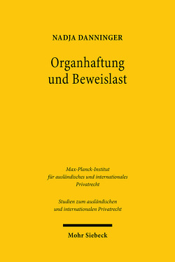 Organhaftung und Beweislast von Danninger,  Nadja