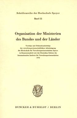 Organisation der Ministerien des Bundes und der Länder.