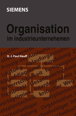 Organisation im Industrieunternehmen von Hauff,  Hanns J. P.