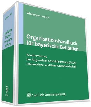 Organisationshandbuch für bayerische Behörden von Fritsche,  Gerhard, Wiedemann,  Ludwig