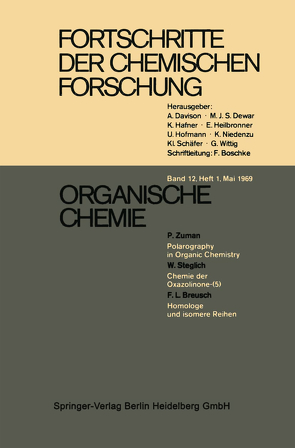 Organische Chemie von Breusch,  F. L., Steglich,  W., Zuman,  P.