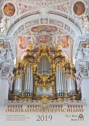 Orgelkalender Deutschland 2019 von Setchell,  Jenny