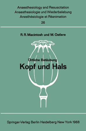 Örtliche Betäubung von Macintosh,  R. R., Matthes,  H., Ostlere,  M.