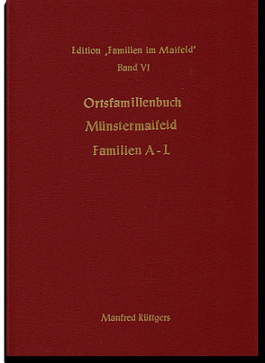 Ortsfamilienbuch Münstermaifeld und Stadtteile 1633-1987 von Rüttgers,  Manfred