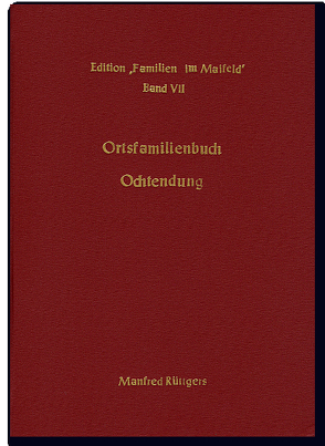 Ortsfamilienbuch Ochtendung 1642-1988 von Rüttgers,  Manfred