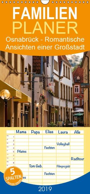 Osnabrück – Romantische Ansichten einer Großstadt – Familienplaner hoch (Wandkalender 2019 , 21 cm x 45 cm, hoch) von Krause,  Kurt