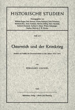 Österreich und der Krimkrieg von Unckel,  Bernhard