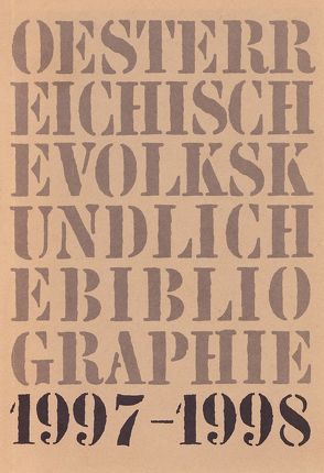 Österreichische Volkskundliche Bibliographie / Österreichische Volkskundliche Bibliographie von Beitl,  Klaus, Hummer,  Hermann
