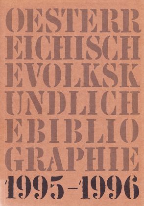 Österreichische Volkskundliche Bibliographie / Österreichische Volkskundliche Bibliographie von Beitl,  Klaus, Hummer,  Hermann