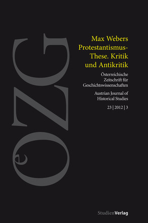 Österreichische Zeitschrift für Geschichtswissenschaft 3/2012 von Fleck,  Christian