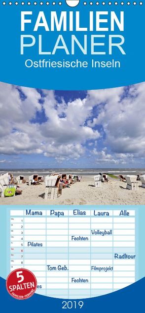 Ostfriesische Inseln – Familienplaner hoch (Wandkalender 2019 , 21 cm x 45 cm, hoch) von / W. Boyungs / K. Steinkamp,  McPHOTO