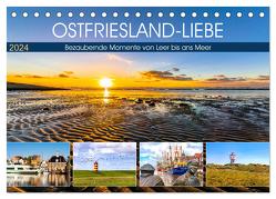 OSTFRIESLAND-LIEBE (Tischkalender 2024 DIN A5 quer), CALVENDO Monatskalender von Dreegmeyer,  Andrea