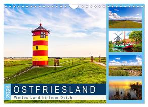 OSTFRIESLAND Weites Land hinterm Deich (Wandkalender 2024 DIN A4 quer), CALVENDO Monatskalender von Dreegmeyer,  Andrea