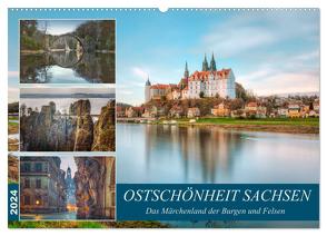 Ostschönheit Sachsen – Das Märchenland der Burgen und Felsen (Wandkalender 2024 DIN A2 quer), CALVENDO Monatskalender von Kruse,  Joana