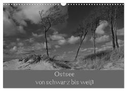 Ostsee – von schwarz bis weiß (Wandkalender 2024 DIN A3 quer), CALVENDO Monatskalender von Becker,  Uwe