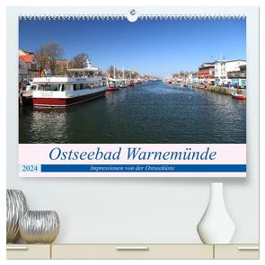 Ostseebad Warnemünde (hochwertiger Premium Wandkalender 2024 DIN A2 quer), Kunstdruck in Hochglanz von Deter,  Thomas