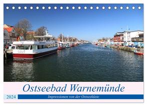 Ostseebad Warnemünde (Tischkalender 2024 DIN A5 quer), CALVENDO Monatskalender von Deter,  Thomas