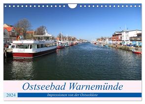 Ostseebad Warnemünde (Wandkalender 2024 DIN A4 quer), CALVENDO Monatskalender von Deter,  Thomas