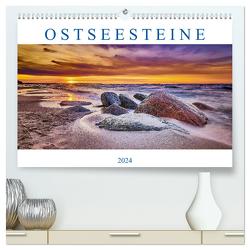 Ostseesteine (hochwertiger Premium Wandkalender 2024 DIN A2 quer), Kunstdruck in Hochglanz von Dinse,  Stefan