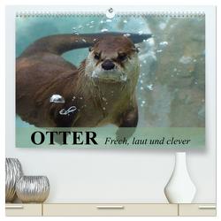 Otter. Frech, laut und clever (hochwertiger Premium Wandkalender 2024 DIN A2 quer), Kunstdruck in Hochglanz von Stanzer,  Elisabeth