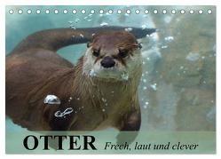 Otter. Frech, laut und clever (Tischkalender 2024 DIN A5 quer), CALVENDO Monatskalender von Stanzer,  Elisabeth