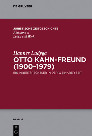 Otto Kahn-Freund (1900–1979) von Ludyga,  Hannes