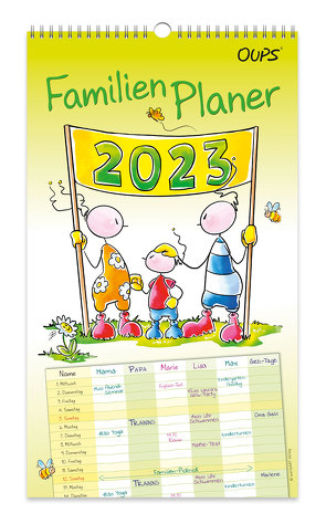 Oups Familienplaner 2023 von Böttinger,  Johannes, Hörtenhuber,  Kurt