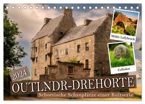 Outlndr-Drehorte (Tischkalender 2024 DIN A5 quer), CALVENDO Monatskalender von Grau,  Anke