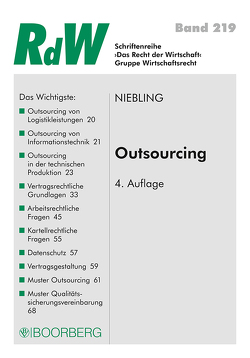 Outsourcing von Niebling,  Jürgen