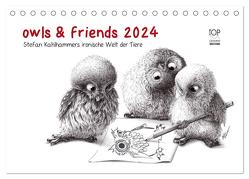 owls & friends 2024 (Tischkalender 2024 DIN A5 quer), CALVENDO Monatskalender von Kahlhammer,  Stefan