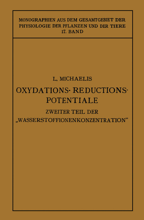 Oxydations-Reductions-Potentiale von Michaelis,  Leonor