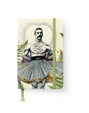 Pabuku 10×15 cm – GreenLine Journal – 176 Seiten, Punktraster und blanko – Hardcover – gebunden