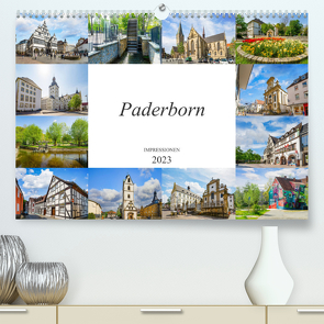 Paderborn Impressionen (Premium, hochwertiger DIN A2 Wandkalender 2023, Kunstdruck in Hochglanz) von Meutzner,  Dirk