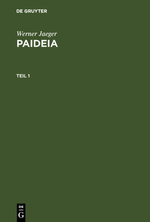 Paideia von Jaeger,  Werner