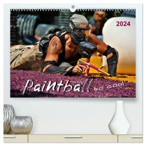 Paintball – so cool (hochwertiger Premium Wandkalender 2024 DIN A2 quer), Kunstdruck in Hochglanz von Roder,  Peter
