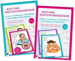 Paket: Achtung, Ansteckungsgefahr! – 24 verständliche Aushänge und Merkblätter zu übertragbaren Krankheiten von Breckling,  Ulrike