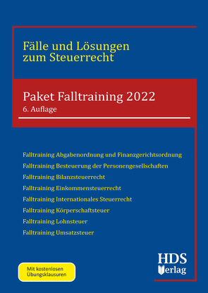 Paket Falltraining 2022 von Bernhagen,  Fabian, Braun,  Maximilian, Fränznick,  Siegfried, Grobshäuser,  Uwe, Metzing,  Julia, Neudert,  Frank, Neumann,  Achim, Nöthen,  Markus, Radeisen,  Rolf-Rüdiger, Schröder,  Heiko, Wall,  Woldemar