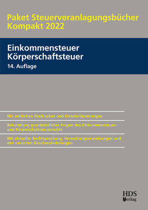 Paket Steuerveranlagungsbücher Kompakt 2022 von Arndt,  Thomas, Perbey,  Uwe