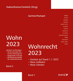 PAKET: Wohnrecht 2023 Band 1 + 2 von Gartner,  Herbert, Humpel,  Nikolaus, Stabentheiner,  Johannes, Vonkilch,  Andreas