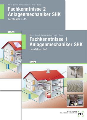 Paketangebot Fachkenntnisse Anlagenmechaniker SHK 1 + 2 von Albers,  Joachim, Dommel,  Rainer, Montaldo-Ventsam,  Henry, Pusch,  Peter, Wagner,  Josef