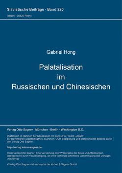 Palatalisation im Russischen und Chinesischen von Hong,  Gabriel