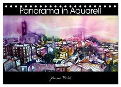Panorama in Aquarell (Tischkalender 2024 DIN A5 quer), CALVENDO Monatskalender von Pickl,  Johann