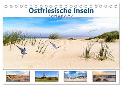 PANORAMA – Ostfriesische Inseln (Tischkalender 2024 DIN A5 quer), CALVENDO Monatskalender von Dreegmeyer,  Andrea