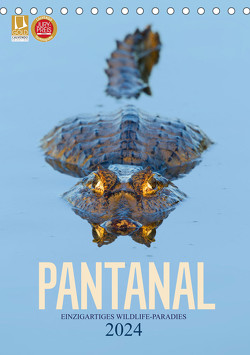 Pantanal – Einzigartiges Wildlife-Paradies (Tischkalender 2024 DIN A5 hoch), CALVENDO Monatskalender von Krutz,  Christina