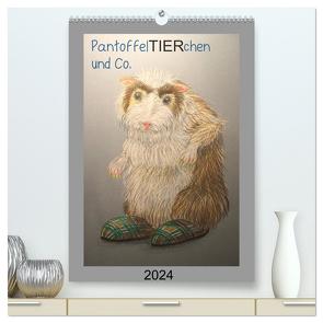 PantoffelTIERchen und Co. (hochwertiger Premium Wandkalender 2024 DIN A2 hoch), Kunstdruck in Hochglanz von Knoff,  Inga