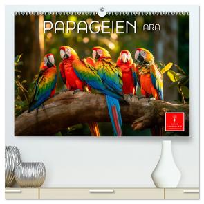 Papageien – Ara (hochwertiger Premium Wandkalender 2024 DIN A2 quer), Kunstdruck in Hochglanz von Roder,  Peter