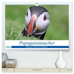 Papageientaucher 2024 – Magische Vögel des Nordmeers (hochwertiger Premium Wandkalender 2024 DIN A2 quer), Kunstdruck in Hochglanz von been.there.recently,  been.there.recently