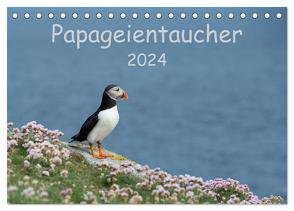 Papageientaucher 2024 (Tischkalender 2024 DIN A5 quer), CALVENDO Monatskalender von Leimer,  Stefan