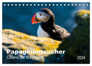PAPAGEIENTAUCHER – Clowns der Nordmeere (Tischkalender 2024 DIN A5 quer), CALVENDO Monatskalender von Wagner,  Nicole